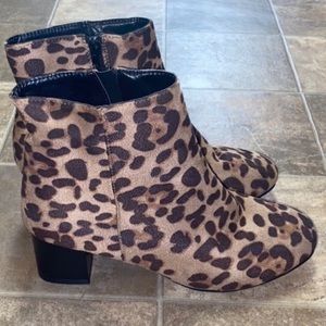 Leopard Print Booties